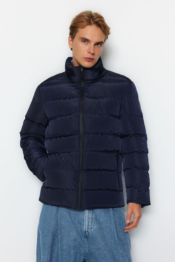 Trendyol Trendyol Navy Blue Regular Fit Water and Wind Resistant Puffer Winter Jacket