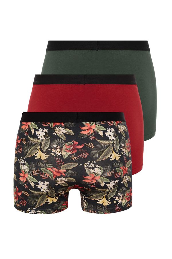 Trendyol Trendyol Pack of 3 Patterned/Plain Cotton Boxers