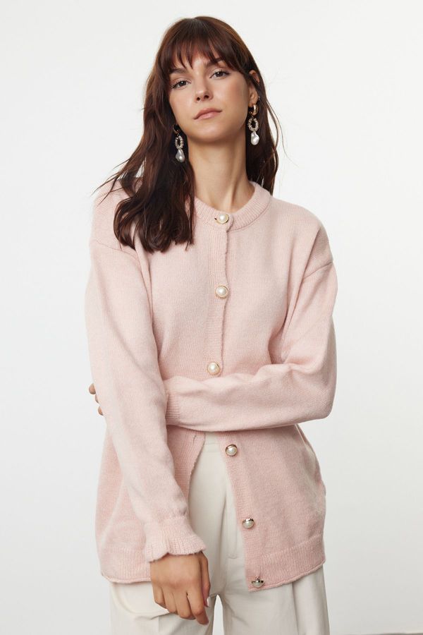 Trendyol Trendyol Pink Soft Textured Knitwear Cardigan