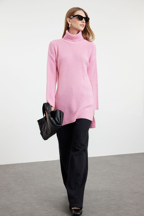 Trendyol Trendyol Pink Turtleneck Knitwear Sweater