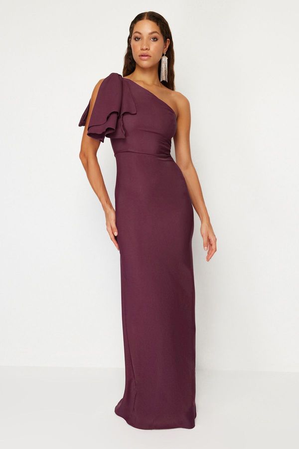 Trendyol Trendyol Plum A-Cut Woven Elegant Evening & Graduation Dress