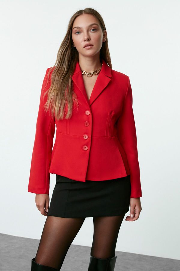 Trendyol Trendyol Red Fitted Blazer Jacket