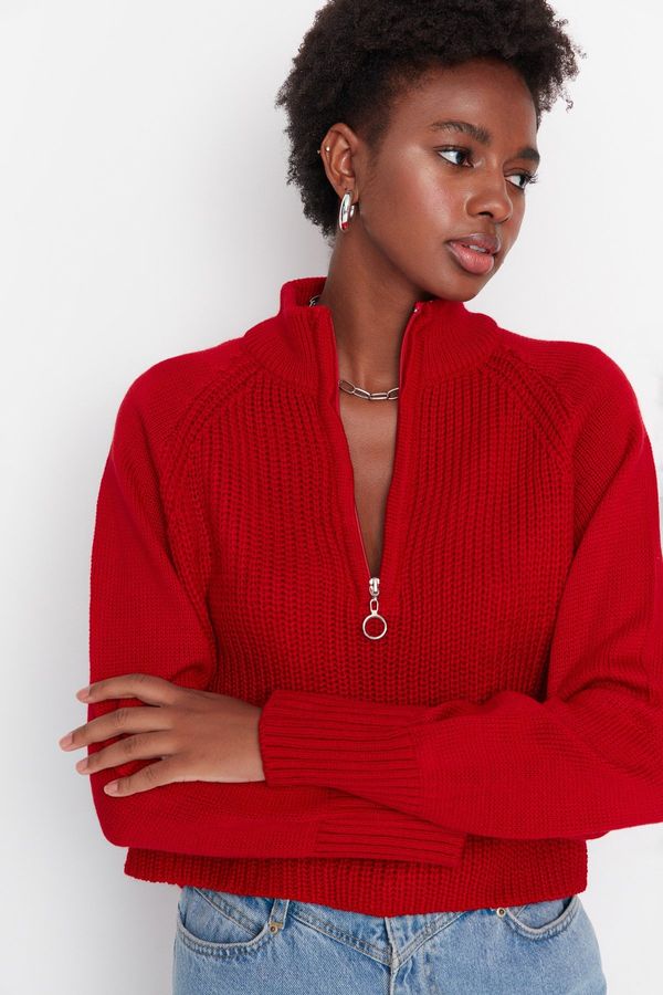 Trendyol Trendyol Red High Neck Knitwear Sweater