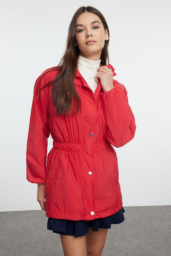 Trendyol Trendyol Red Oversize Thin Windbreaker