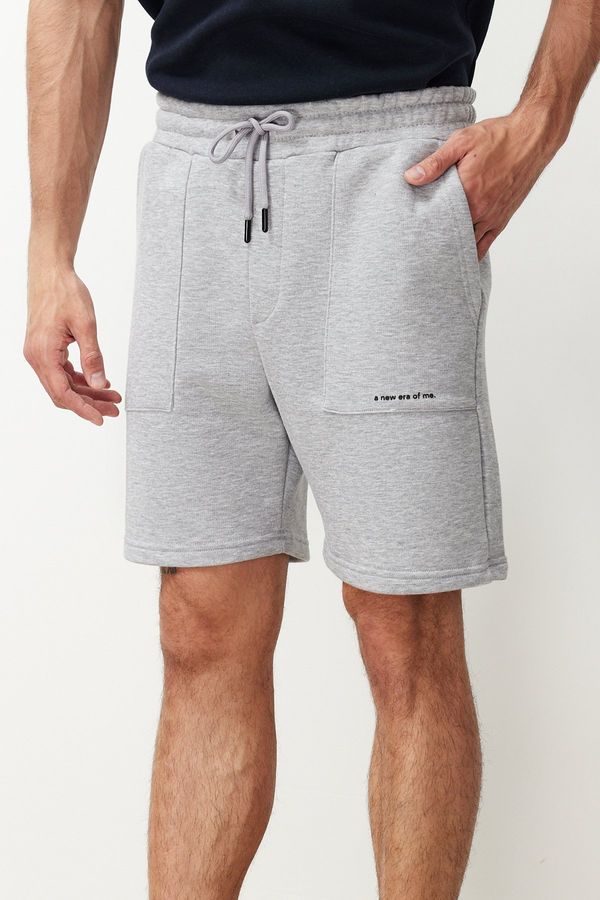 Trendyol Trendyol Regular Cut Text Printed Shorts & Bermuda