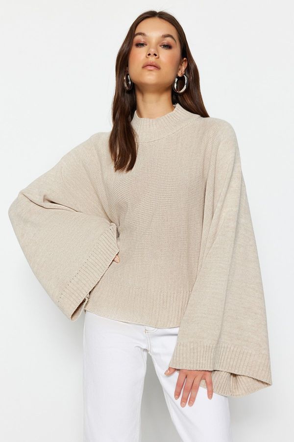 Trendyol Trendyol Stone Bat Sleeve Knitwear Sweater