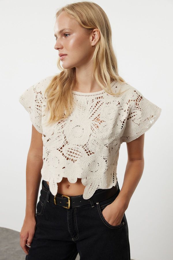 Trendyol Trendyol Stone Crop Knitwear Blouse