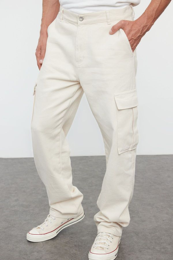 Trendyol Trendyol Stone Men's Cargo Pocket Baggy Trousers
