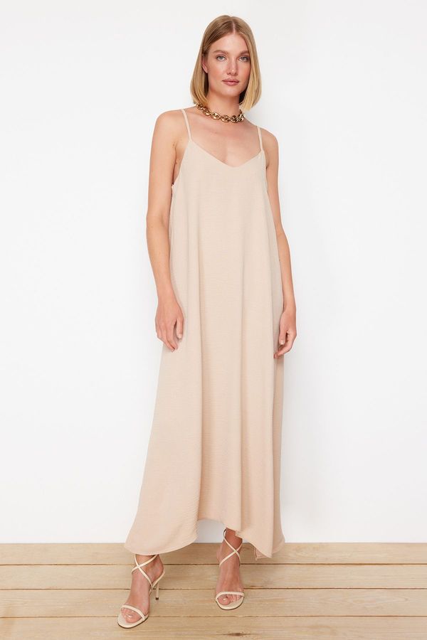 Trendyol Trendyol Stone Plain Straight Cut Woven Dress