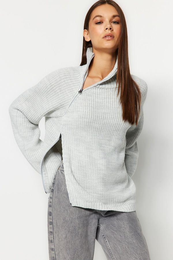 Trendyol Trendyol Stone Wide Pattern Knitwear Sweater