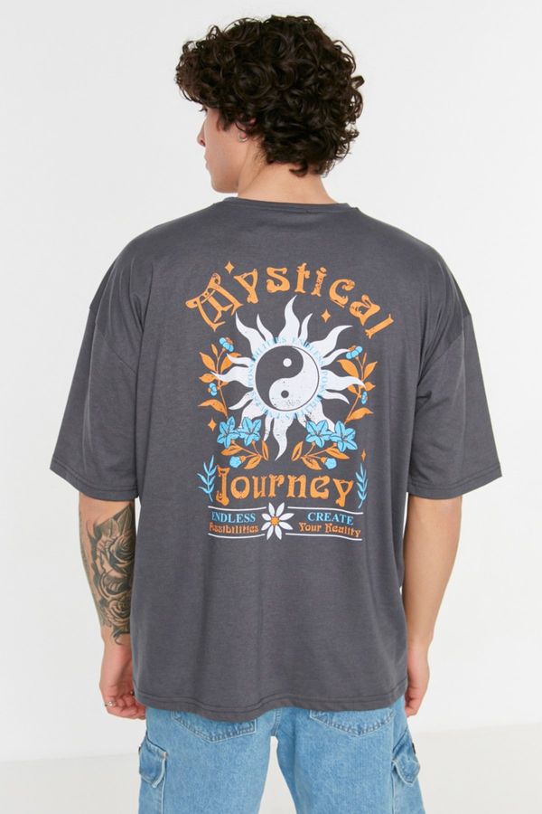 Trendyol Trendyol T-Shirt - Gray - Relaxed fit