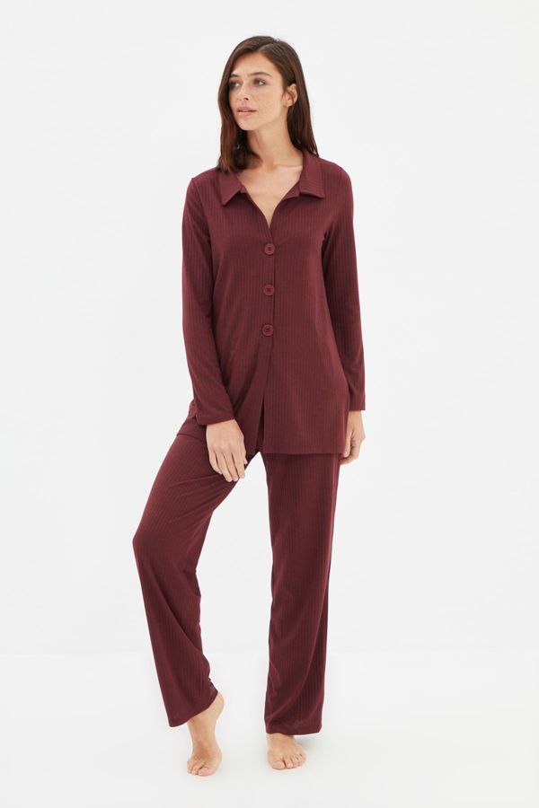 Trendyol Trendyol Two-Piece Set - Burgundy - Regular fit