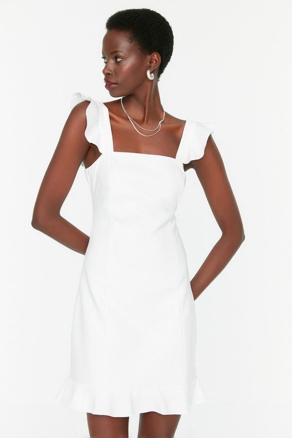 Trendyol Trendyol White Flounce Woven Dress