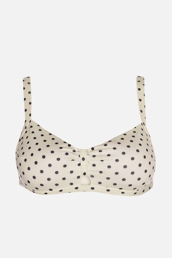 Trendyol Trendyol White Polka Dot Bikini Top