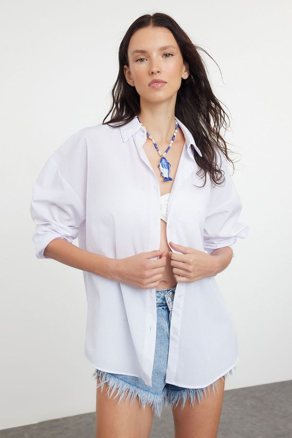 Trendyol Trendyol White Woven Shirt