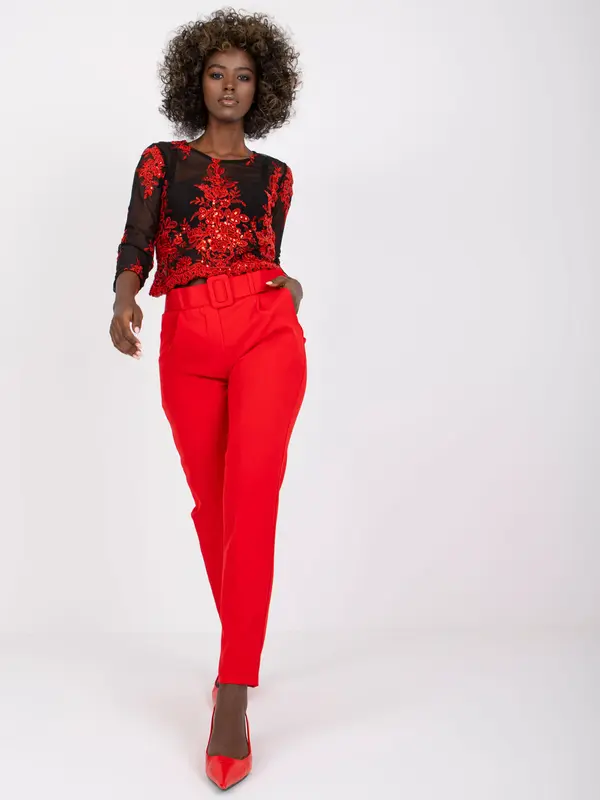 Italy Moda Trousers-DHJ-SP-12787.21X-red