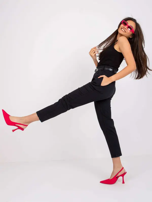 Italy Moda Trousers-DHJ-SP-3157.34P-black