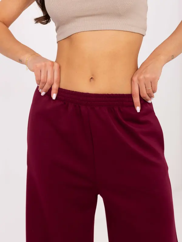 MODA ITALY Trousers-IT-SP-21559.75-burgundy