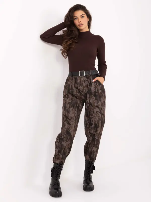 MODA ITALY Trousers-IT-SP-242975.84-dark brown