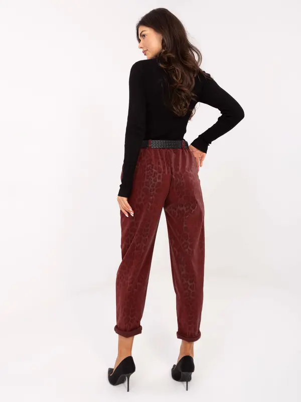 MODA ITALY Trousers-IT-SP-242976.29P-burgundy
