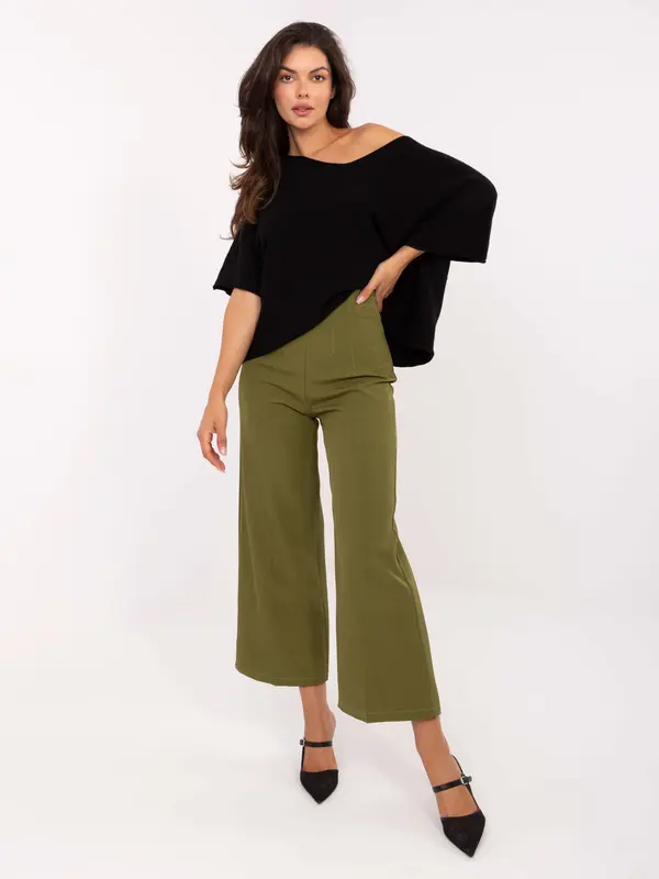 RUE PARIS Trousers-IT-SP-FL9068.96-olive