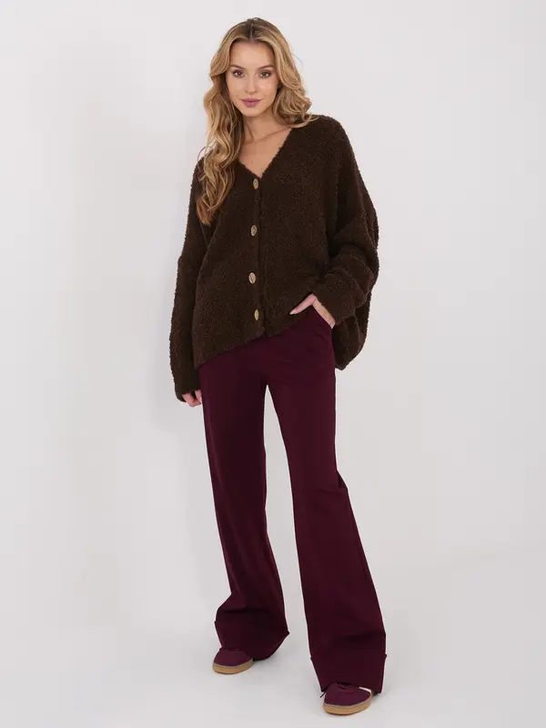 RUE PARIS Trousers-IT-SP-FL9877.64-burgundy