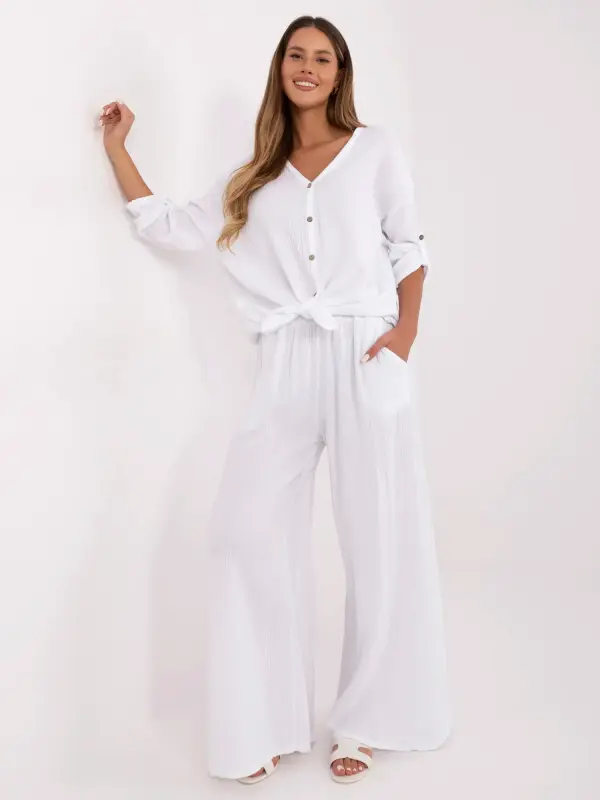 Italy Moda Trousers-MI-SP-2563.84-white