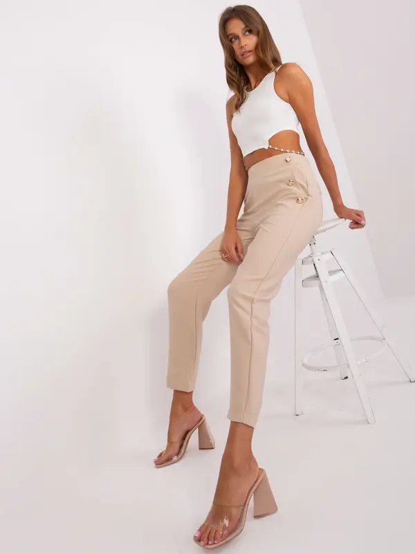 Och Bella Trousers-TW-SP-OB055.45-light beige