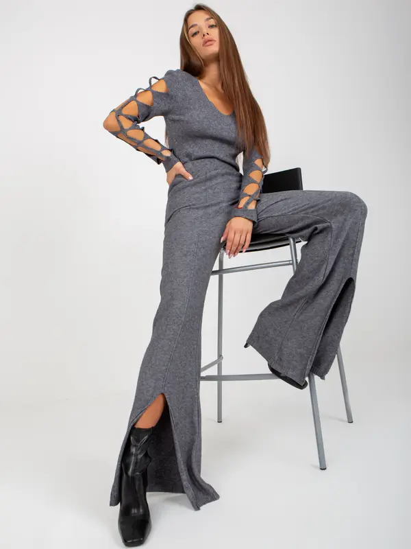 COCO ANGELO Trousers-VI-SP-20271.97-dark grey
