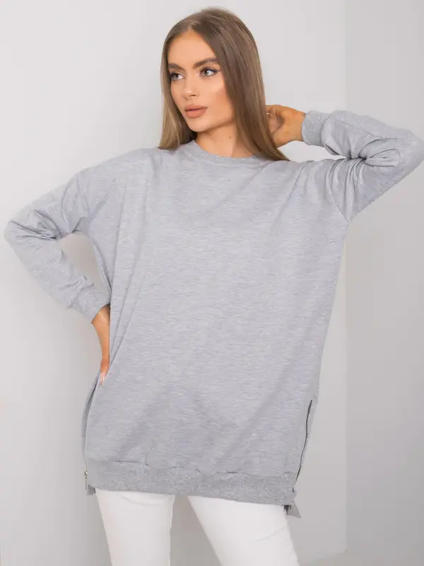 BASIC Feel Good Tunic-RV-TU-7187.26-gray