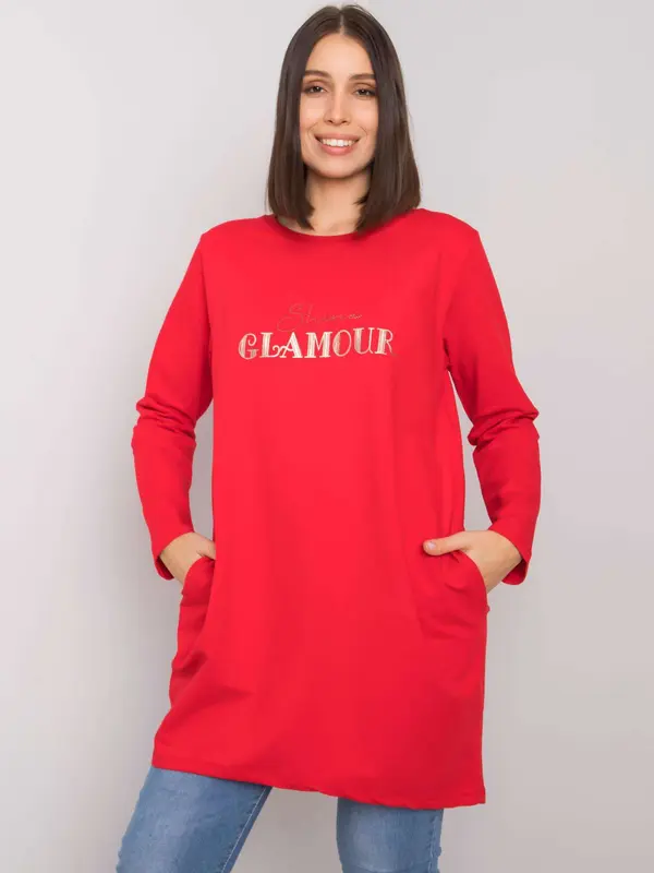 RELEVANCE Tunic-RV-TU-7277.76P-Red