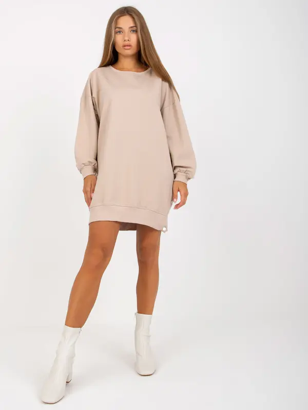 RUE PARIS Tunic-RV-TU-8062.19P-Beige