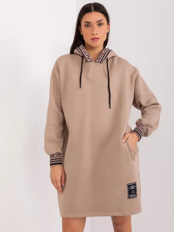 RELEVANCE Tunic-RV-TU-9224.95P-Dark Beige