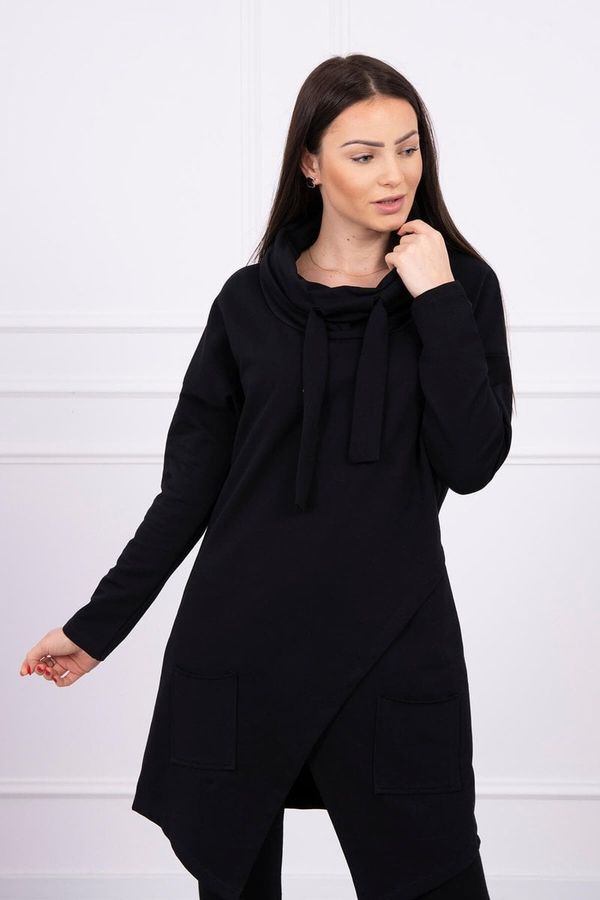 Kesi Tunic with a clutch front Oversize black