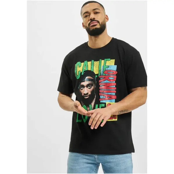 Mister Tee Tupac California Love Retro Oversize T-Shirt Black