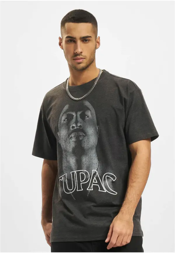 Mister Tee Tupac Up Oversize Tee Charcoal