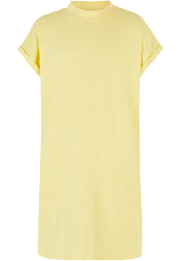Urban Classics Turtle Extended Shoulder Dress for Girls - Yellow