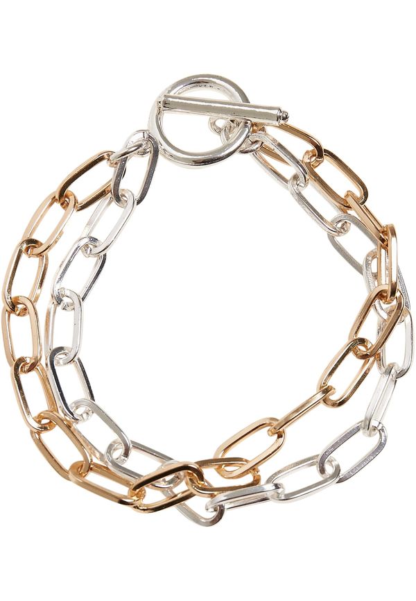 Urban Classics Accessoires Two-tone gold/silver layered bracelet