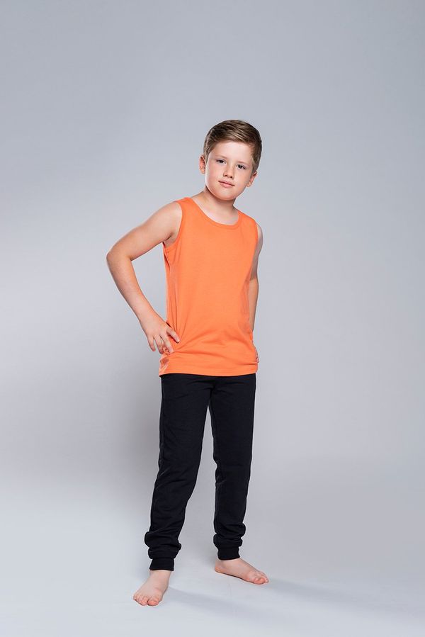 Italian Fashion Tytus T-shirt for boys with wide straps - orange