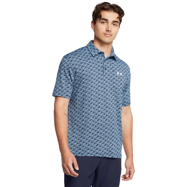 Under Armour UA Playoff 3.0 Printed Polo-BLU
