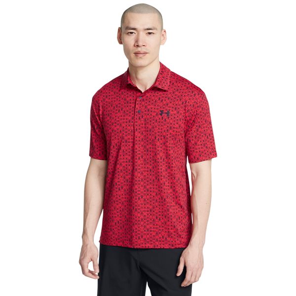 Under Armour UA Playoff 3.0 Printed Polo-RED