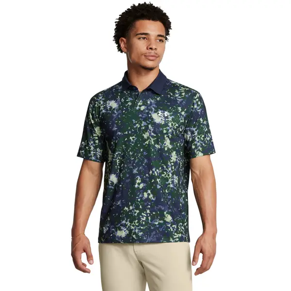 Under Armour UA T2G Printed Polo-GRN