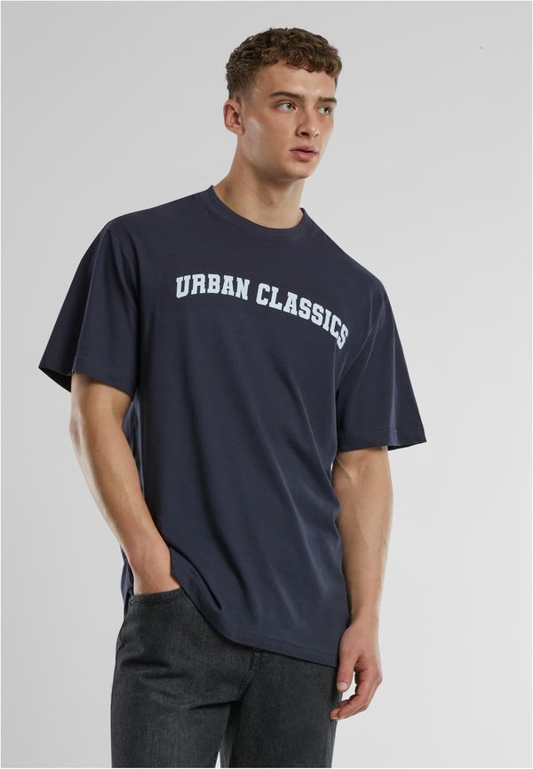 Urban Classics UC College Logo Men's T-Shirt Navy Blue