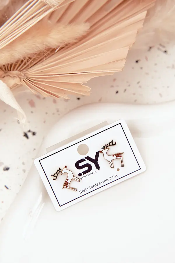 Boto Uhani Boto z motivom severnega jelena iz kirurškega jekla