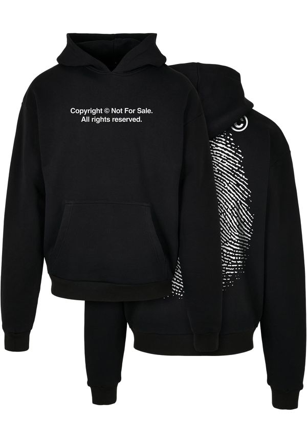 Mister Tee Ultraheavy Oversize Hoodie Fingerprint Black