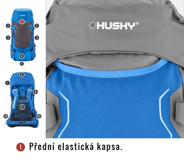 HUSKY Ultralight backpack HUSKY Rony 50l blue