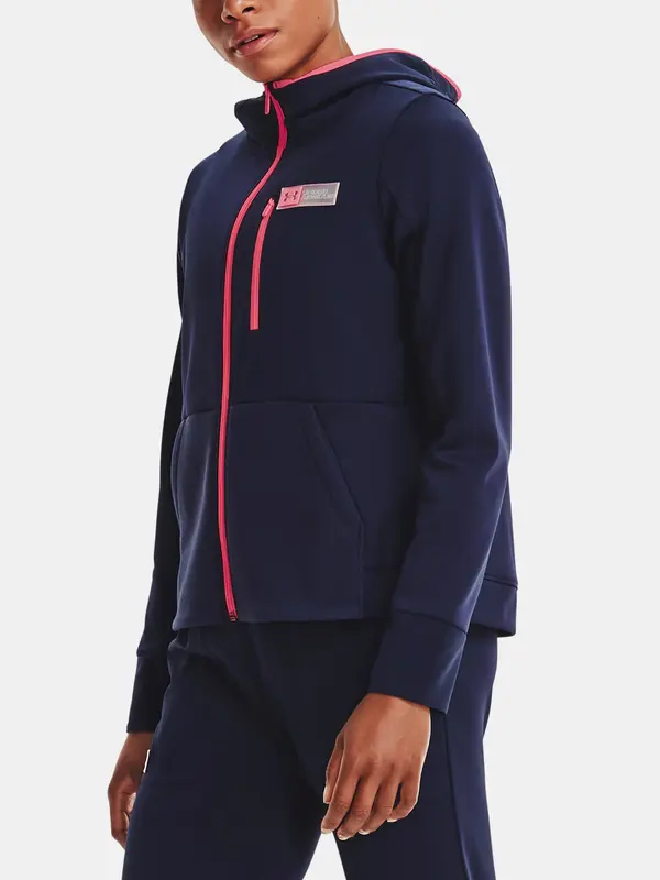 Under Armour Under Armour Armour Sweatshirt Armour Mixed Media FZ-NVY - Women