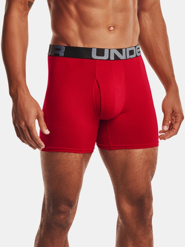 Under Armour Under Armour Boxers UA Charged Cotton 6in 3 Pack-RED - Men