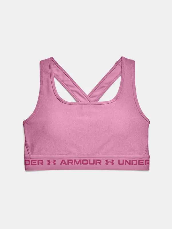 Under Armour Under Armour Bra UA Crossback Mid Heather Bra-PNK - Ladies