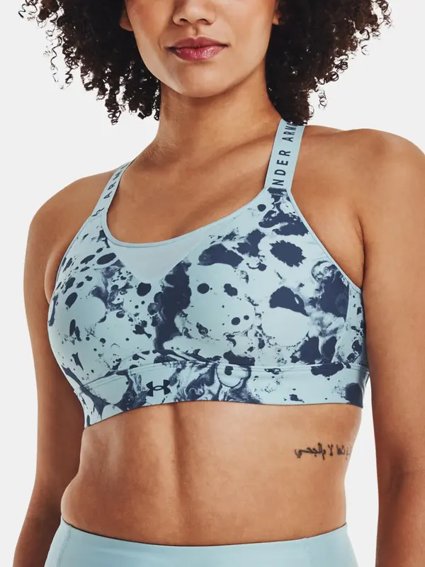 Under Armour Under Armour Bra UA Infinity High Print Bra-BLU - Ladies